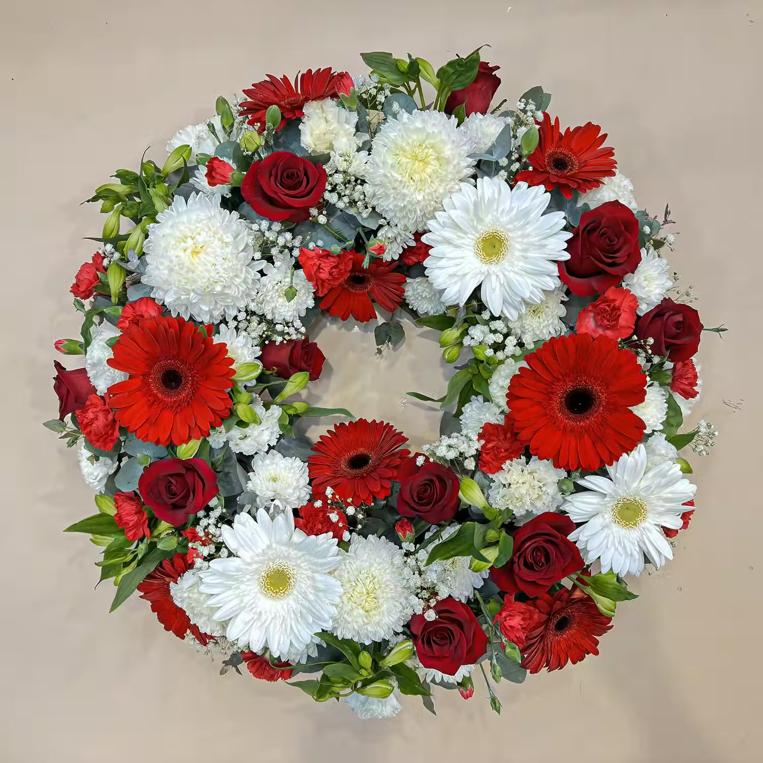 65cm Graceful Farewell Wreath - Elegant Melbourne Funeral